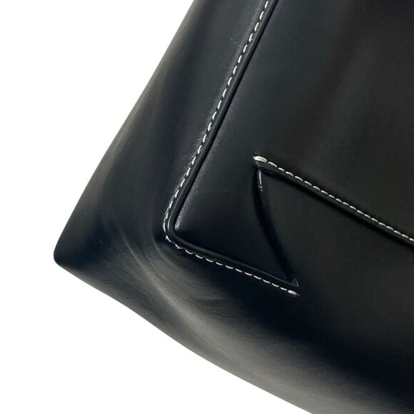 Cult Gaia Simona Mini Shoulder Bag Black Leather Structured Modern Sculptural - Picture 12 of 16